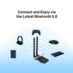 TP-Link Archer TX50E WLAN Bluetooth Adapter - Lightning-Fast 2402 Mbits, Superior Connectivity & Performance - 6935364052867